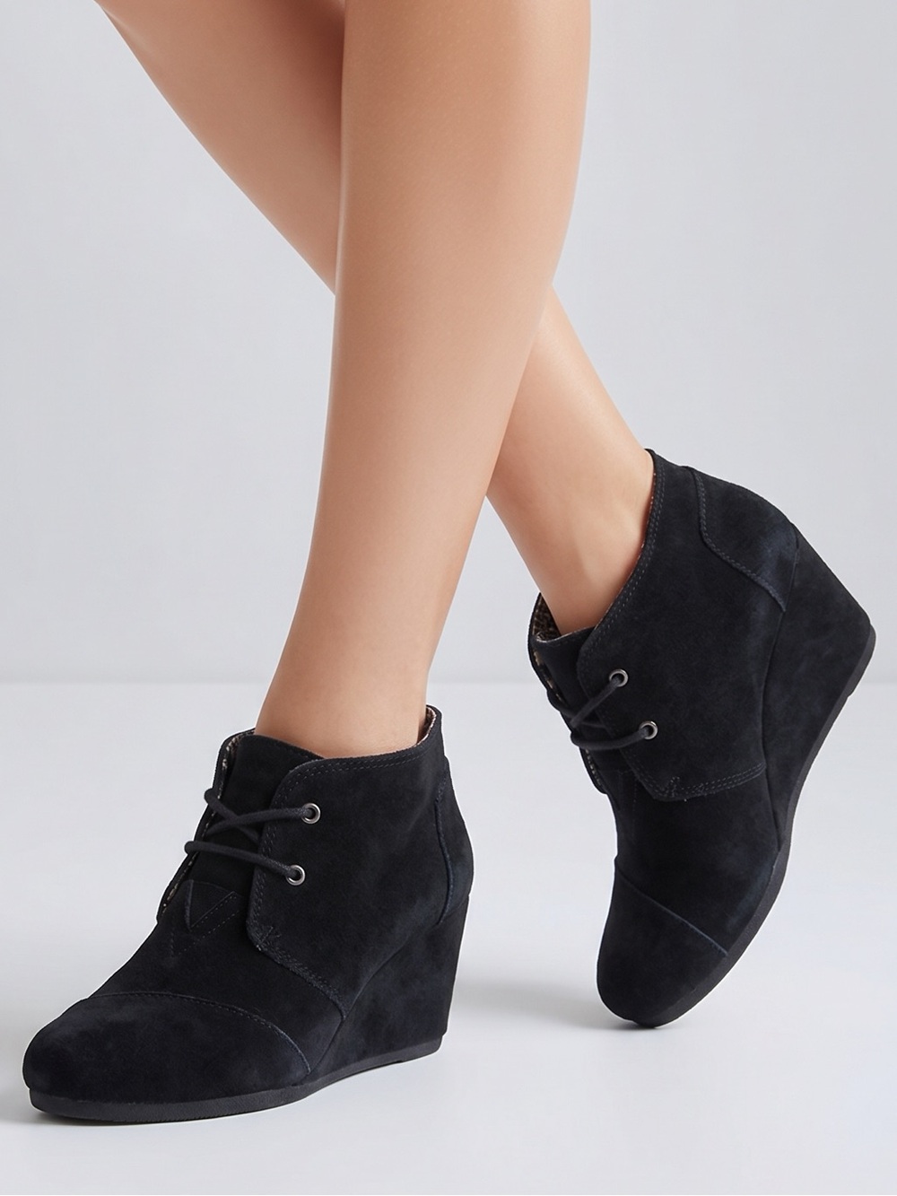 Toms ankle boots suede leather‎ uppers booties size 11
